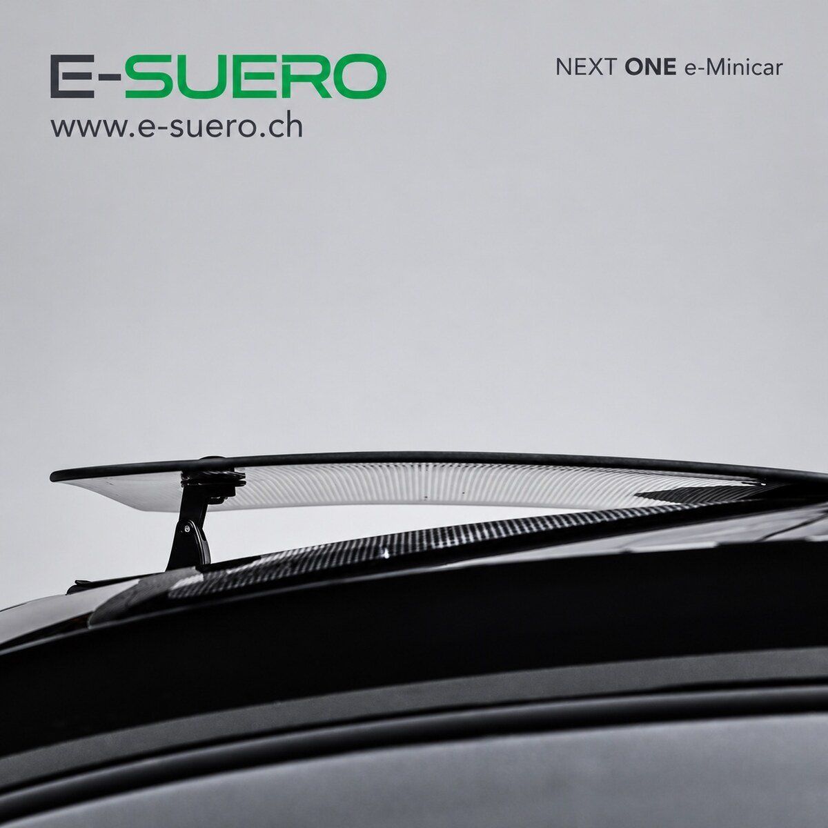 E-Suero NEXT ONE TSC e-Minicar 25 km/h Lithium Edition — Heckspoiler